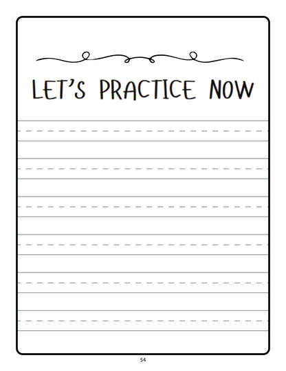 Digital Alphabet Tracing Pages