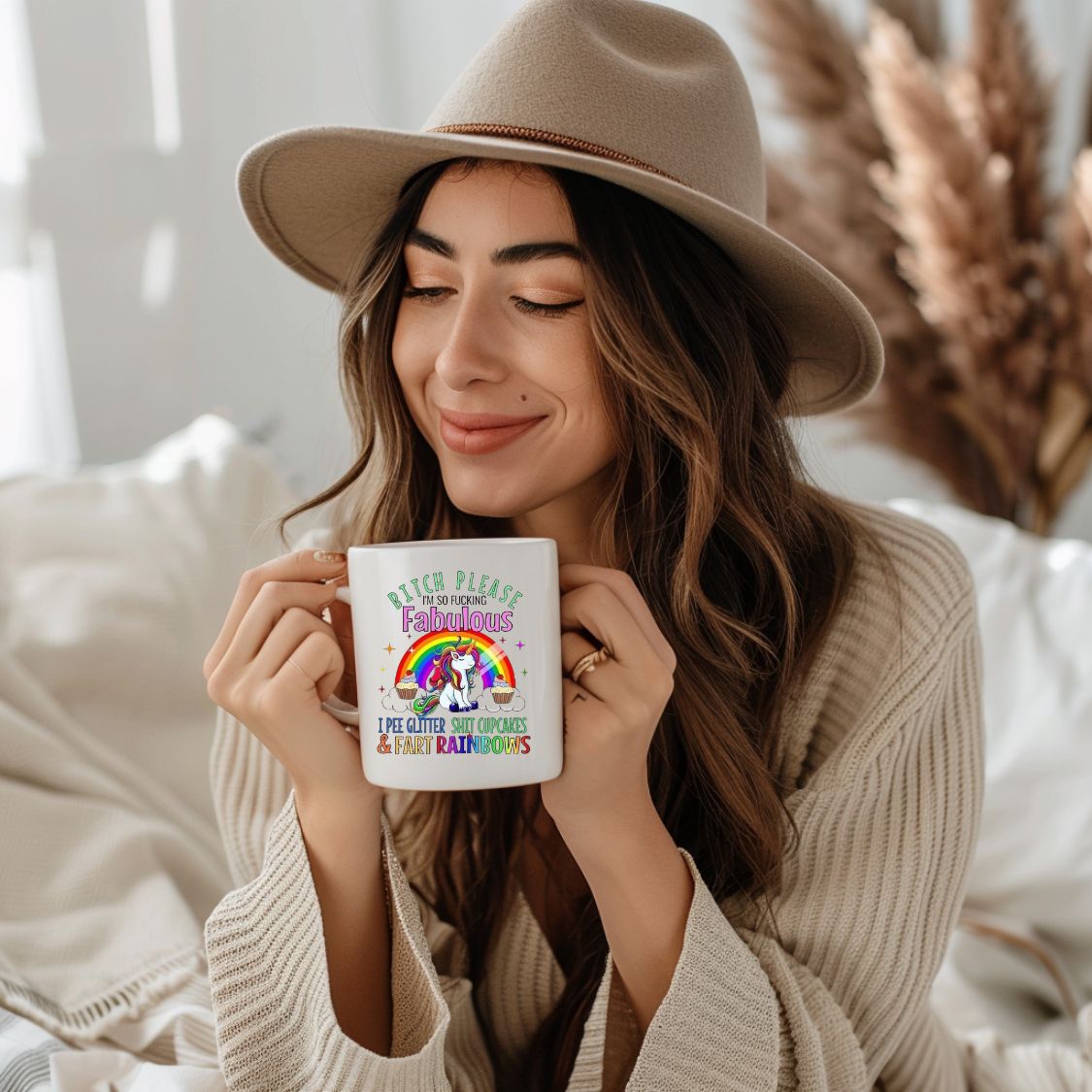 Unicorn I pee Glitter Coffee Mug