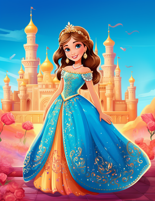 Kids Princesses Colouring In Pages