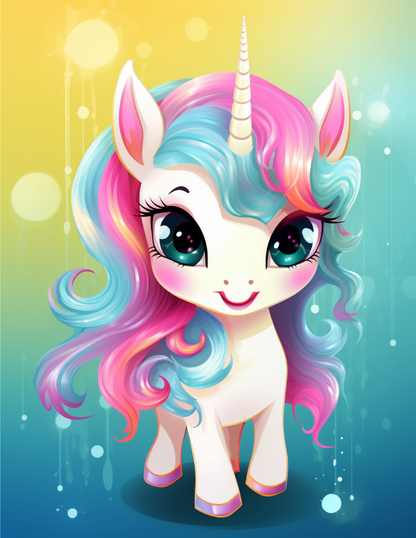 Cute Unicorn Colouring In Pages